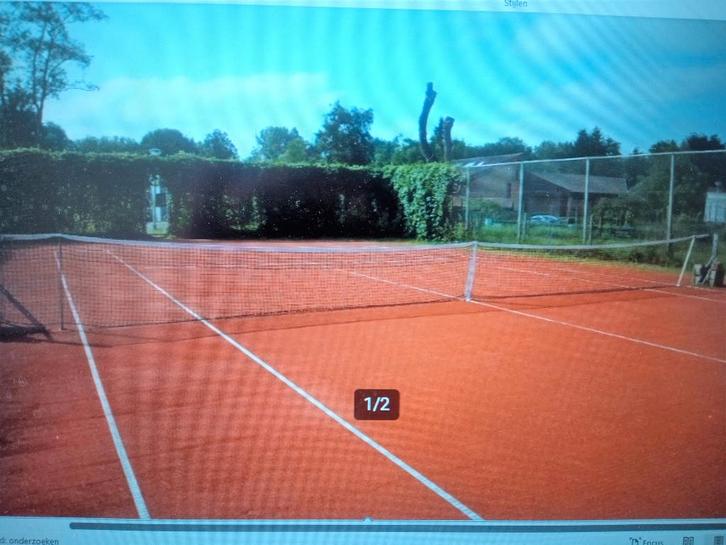 tennis gravelbaan te huur  Antwerpse kempen, Sport en Fitness, Tennis, Ophalen