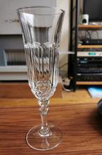 6x Champagneglazen kristal zware kwaliteit, prijs per set., Enlèvement ou Envoi