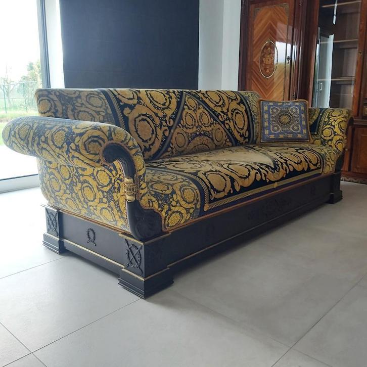 Unieke/originele Gianni Versace zetel 3 plaatsen, Antiek en Kunst, Antiek | Meubels | Stoelen en Sofa's, Ophalen
