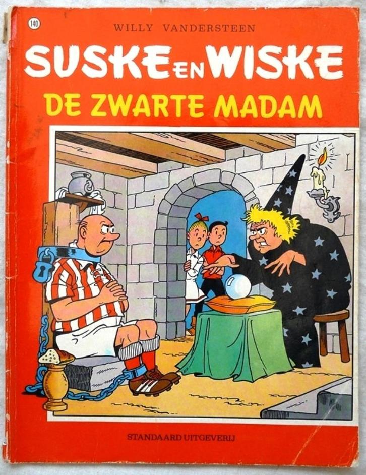 Strip, Suske en Wiske, De Zwarte Madam, Nr.140, SU, 1988.(1), Boeken, Stripverhalen, Gelezen, Eén stripboek, Ophalen of Verzenden