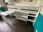Lit 90x 200 avec matelas et bureau, Enfants & Bébés, Chambre d'enfant | Lits superposés & Lits mezzanines, Enlèvement, Utilisé