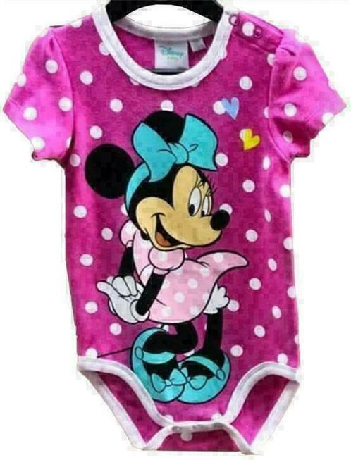 Minnie Mouse Rompertje Roze - Maat 74/80 - 86 - Disney, Kinderen en Baby's, Babykleding | Maat 80, Nieuw, Meisje, Nacht- of Onderkleding