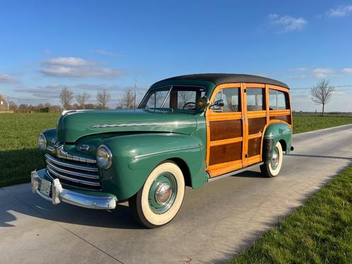 Ford Woody 1948, Auto's, Ford USA, Bedrijf, Te koop, Overige modellen, Benzine, Overige carrosserie, 3 deurs, Handgeschakeld, Groen