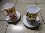 4 koffietassen met 4 bordjes, Ophalen, Nieuw
