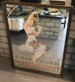 Spiegel champagne, Antiquités & Art, Rectangulaire, 50 à 100 cm, Enlèvement ou Envoi, Moins de 100 cm
