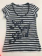 Wit/blauw gestreepte t-shirt maat 34, in perfecte staat!, Kleding | Dames, T-shirts, Zo goed als nieuw, Korte mouw, Maat 34 (XS) of kleiner