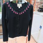 Gileetje zwart met kersen vooraan Collectif Londen mt 38, Kleding | Dames, Maat 38/40 (M), Zwart, Ophalen of Verzenden, Zo goed als nieuw