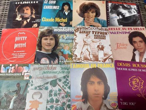 Lot 400 x 7" Vinyl / Pop - Chanson Française 70's / 80's, Cd's en Dvd's, Vinyl | Pop, Gebruikt, 1960 tot 1980, Overige formaten