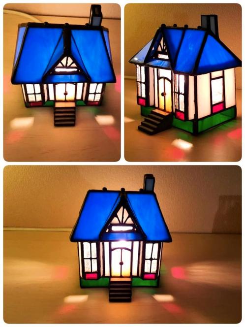 Huisje vol met sfeerlicht, Huis en Inrichting, Lampen | Tafellampen, Zo goed als nieuw, Kunststof, Ophalen of Verzenden