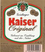 bieretiket #13505 Kaiser Geislingen, Verzamelen, Biermerken, Nieuw, Overige merken, Overige typen, Verzenden