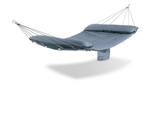 ENO supernest Hammock heather navy + XL stand solopod new, Tuin en Terras, Hangmatten, Nieuw, Meerpersoons, Met standaard, Buiten