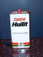 Vintage klein olieblik CASTROL HUILIT, Verzamelen, Ophalen of Verzenden