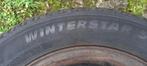 4 pneus hiver sur jantes tôle 205x55x16 entraxe 5x98, Auto-onderdelen, Banden en Velgen, Ophalen, Gebruikt, 16 inch, Band(en)