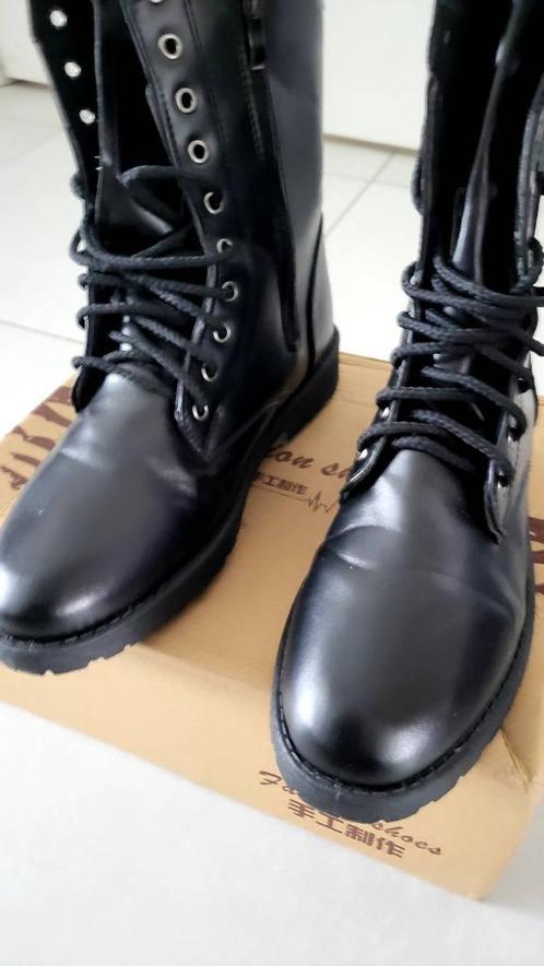 Hoogwaardige PU boots M42, Vêtements | Hommes, Chaussures, Neuf, Bottes, Noir, Enlèvement