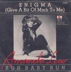 Amanda Lear – Enigma / Run Baby run - Single, 7 pouces, Pop, Utilisé, Enlèvement ou Envoi