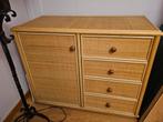 Buffet en rotin vintage des années 80 avec tiroirs et portes, Enlèvement