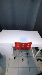 Bureau + bureaustoel, Huis en Inrichting, Bureaus, Ophalen, Gebruikt, Bureau