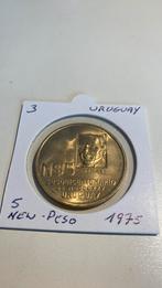 Uruguay 5 new peso 1975, Postzegels en Munten, Munten | Amerika, Ophalen of Verzenden