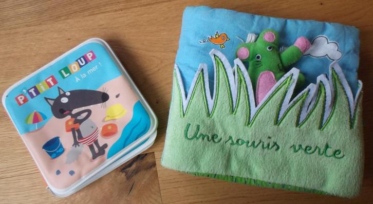 Livres Souris verte et P'tit Loup (x2), Livres, Livres pour enfants | 0 an et plus, Utilisé, 2 à 3 ans, Enlèvement