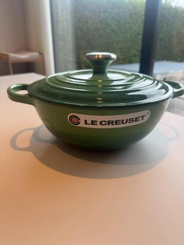 Le Creuset braadpan 24 cm bamboo green beschikbaar voor biedingen