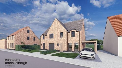 Alleenstaande nieuwbouwwoning met 4 slaapkamers en tuin te K, Immo, Huizen en Appartementen te koop, Provincie West-Vlaanderen