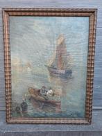 huile sur toile marine signe j d gaillard 1930, Antiquités & Art, Enlèvement ou Envoi