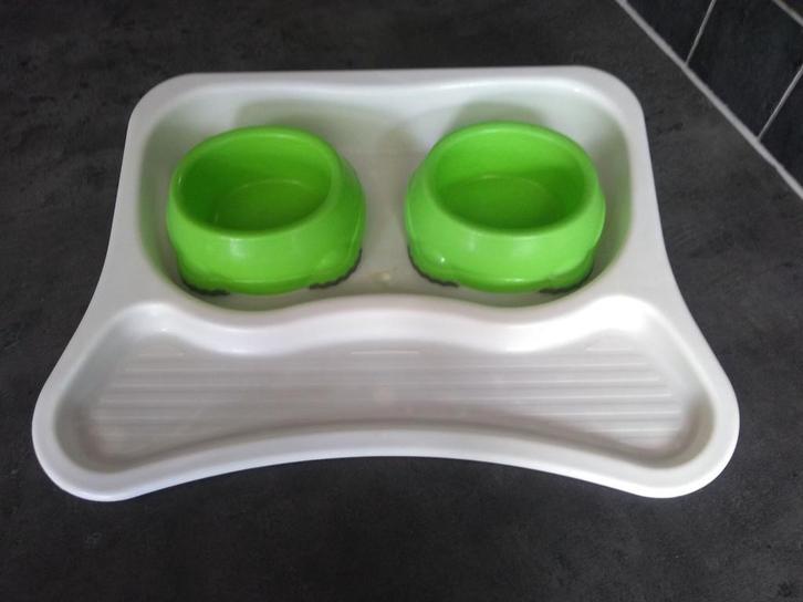 plateau met eetbakjes voor kat, Dieren en Toebehoren, Kattenvoerbakken en Drinkbakken, Ophalen of Verzenden