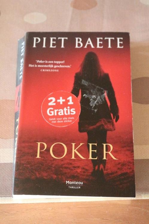 Poker - Piet Baete, Boeken, Thrillers, Gelezen, België, Ophalen of Verzenden