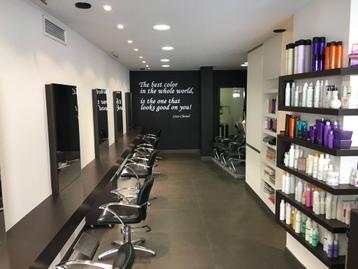 Complete inboedel kapsalon te koop – kappersstoelen, spiegel, Décoration d'intérieur, Enlèvement, Utilisé, Inventaire complet