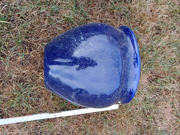 Blauwe bloempotten, 3stuks, Moins de 25 cm, Poterie, Enlèvement, Utilisé