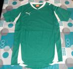 S small t-shirt sport sporthirt Puma groen wit v-hals, Kleding | Heren, Sportkleding, Puma, Ophalen of Verzenden, Zo goed als nieuw