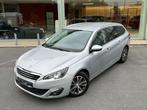 Peugeot 308 TREKHAAK / NAVIGATIE / AIRCO / PARKEERSENSOREN /, Auto's, Peugeot, Euro 5, Stof, Gebruikt, Zwart
