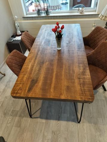 Eetkamerset, Huis en Inrichting, Ophalen, Zo goed als nieuw, Scandinavisch, 4 tot 6 stoelen