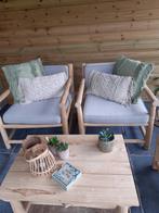 Loungeset Bohemian Style, Ophalen, 4 zitplaatsen, Teakhout, Zo goed als nieuw