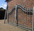 Zware massieve volledig gegalvaniseerde poort, Tuin en Terras, Ophalen, Zo goed als nieuw, IJzer