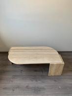Leuke travertin tafel, Huis en Inrichting, Tafels | Salontafels, Ophalen, Zo goed als nieuw