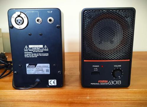 2 Fostex 6301B  avec supports, Audio, Tv en Foto, Professionele apparaten, Gebruikt, Audio, Ophalen of Verzenden