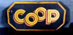 Emaille reclamebord Coop 1955, Verzamelen, Reclamebord, Gebruikt, Ophalen