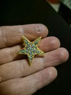 Vintage goudkleurige ster broche in heel goede staat, Enlèvement ou Envoi