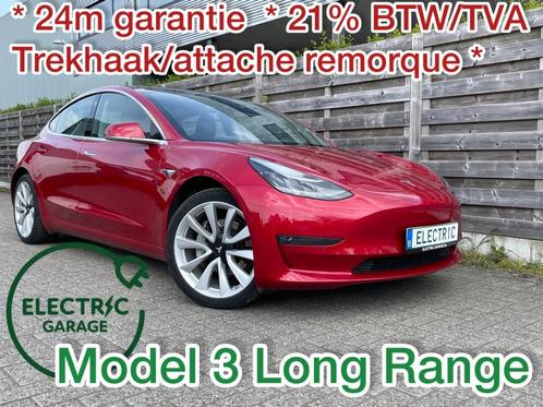 Model 3 Long Range trekhaak 3000eu BONUS, Auto's, Tesla, Bedrijf, Te koop, Model 3, 4x4, ABS, Achteruitrijcamera, Adaptieve lichten