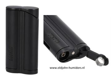 SAS21 ADORINI JETFLAME SIGAARAANSTEKER  ZWART + SIGARENBOOR beschikbaar voor biedingen