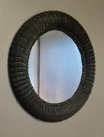 ronde rieten spiegel, Huis en Inrichting, Ophalen, Rond, Zo goed als nieuw, Minder dan 100 cm