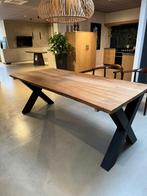 Eettafel teakhout strak, Huis en Inrichting, Ophalen, Zo goed als nieuw, Teakhout