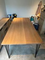 Eettafel 220cm, Huis en Inrichting, Ophalen, Gebruikt, Eikenhout, 200 cm of meer