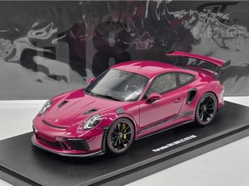 Porsche 911 991 GT3 RS 1/18 GT SPIRIT GT911 Roze Nieuw beschikbaar voor biedingen