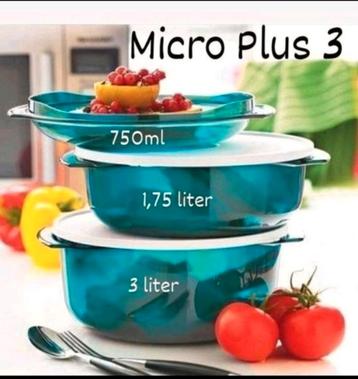 Tupperware Micro Plus 3, Enlèvement ou Envoi, Neuf