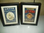 2 cadres porte photo publicitaires savon, Envoi, Comme neuf, Panneau publicitaire