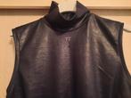 zwart truitje in lederlook, Taille 38/40 (M), Enlèvement ou Envoi, Comme neuf, Trussardi