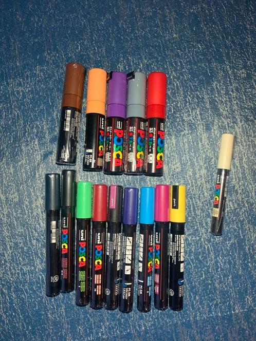 Posca 15 voor 40 Euro Acrylmarkers, Kinderen en Baby's, Kinderkamer | Beddengoed, Nieuw, Ophalen of Verzenden