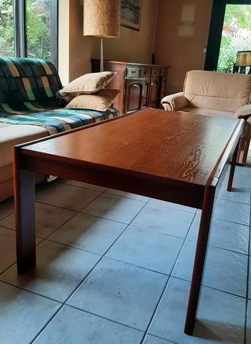 Vintage '70 eikenhouten salontafel van het merk Schmitz beschikbaar voor biedingen
